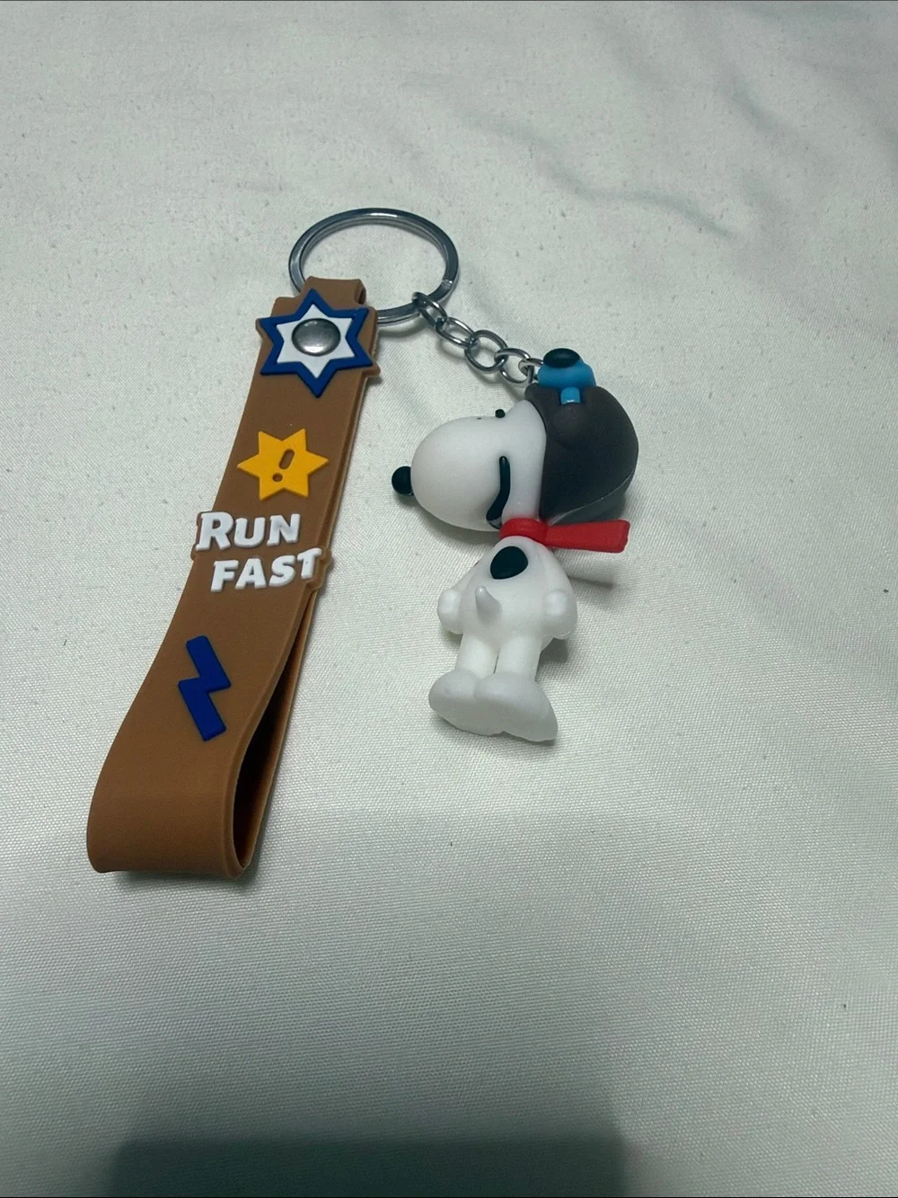 Sets of 12 Run Fast Snoopy Keychain - Pink Strap Kids Accessory